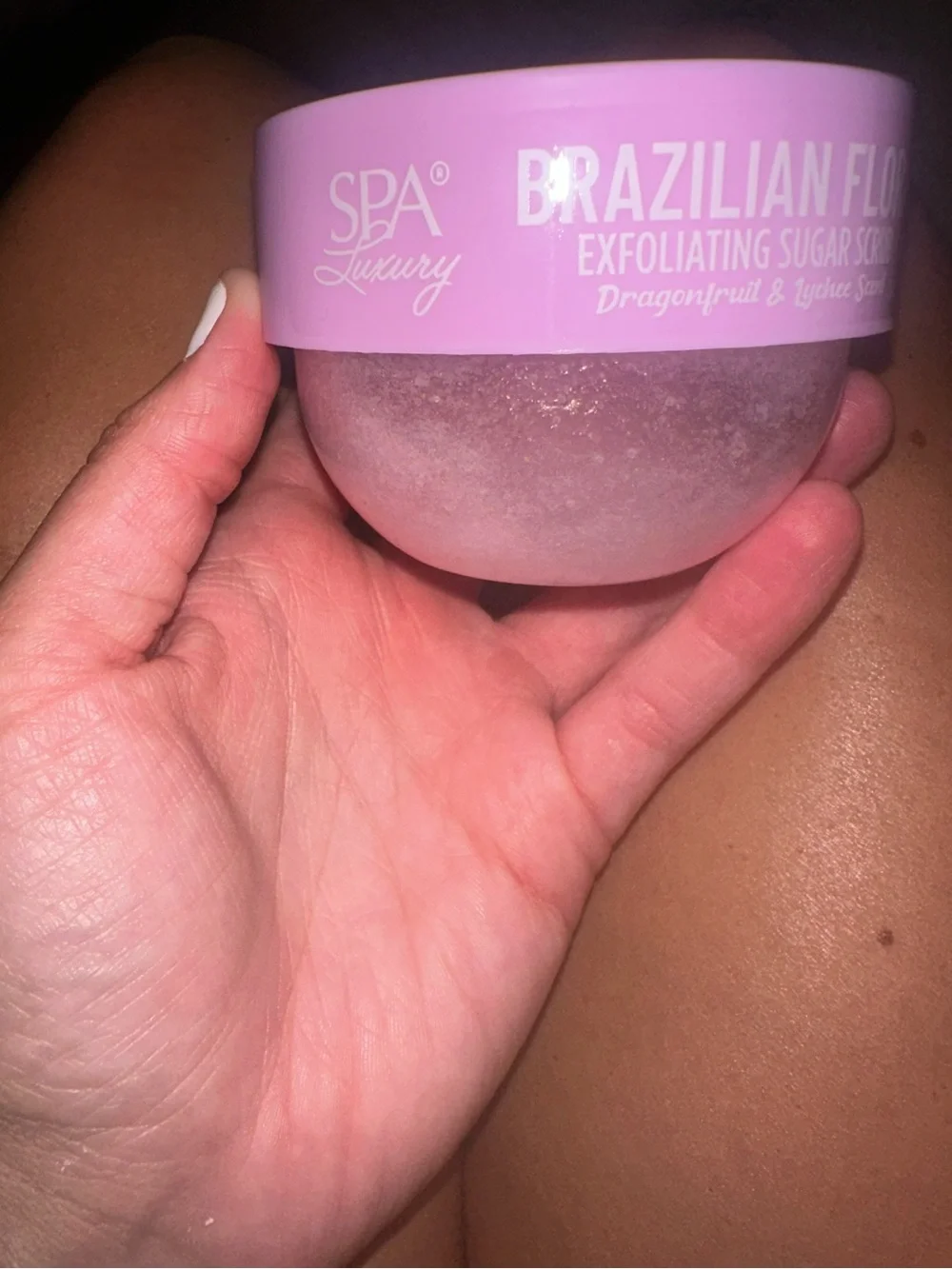 NWT Viral SPA Luxury Brazilian Flora Exfoliating Sugar Scrub Dragonfruit &Lychee